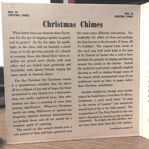 James Blades, Charles Smart : Christmas Chimes (2x7", EP)