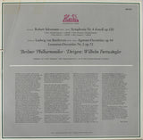 Wilhelm Furtwängler dirigiert Robert Schumann / Ludwig van Beethoven – Berliner Philharmoniker : Symphonie Nr. 4 D-moll Op. 120 / Egmont-Ouvertüre · Leonoren-Ouvertüre II (LP, Comp, Mono)