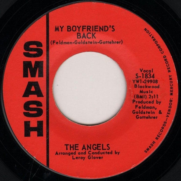 The Angels (3) : My Boyfriend's Back / (Love Me) Now (7", Single)