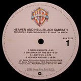 Black Sabbath : Heaven And Hell (LP, Album, All)
