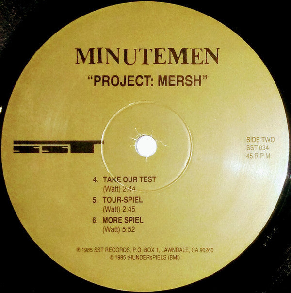 Minutemen : Project: Mersh (12", EP)