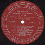 Al Jolson : The World's Greatest Entertainer (LP, Album, Mono)