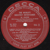 Al Jolson : The World's Greatest Entertainer (LP, Album, Mono)
