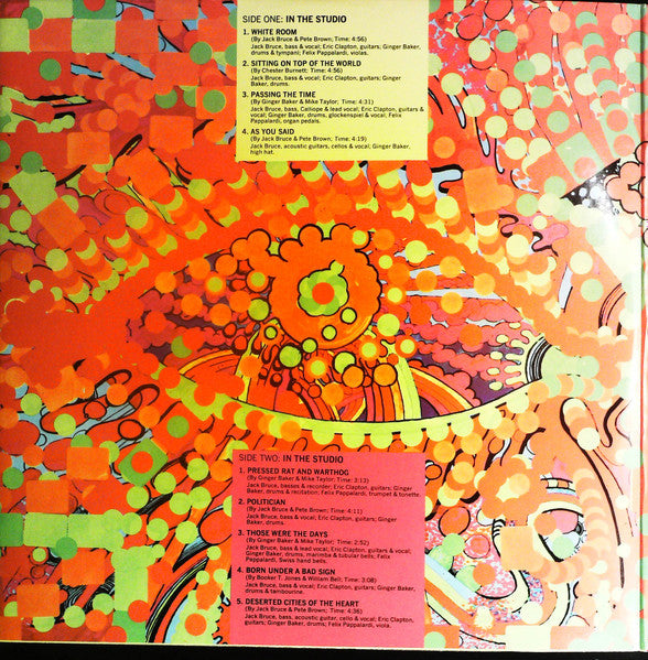 Cream (2) : Wheels Of Fire (2xLP, Album, RE)