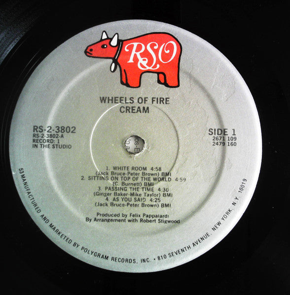 Cream (2) : Wheels Of Fire (2xLP, Album, RE)