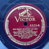 Jeanette MacDonald - Nelson Eddy With Nathaniel Shilkret And Victor Symphony Orchestra : Indian Love Call / Ah! Sweet Mystery Of Life (The Dream Melody) (Shellac, 10", RP)