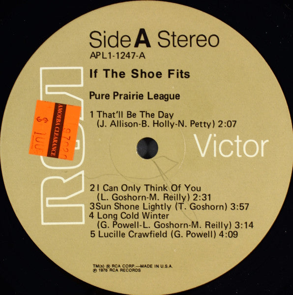 Pure Prairie League : If The Shoe Fits (LP, Album, Hol)