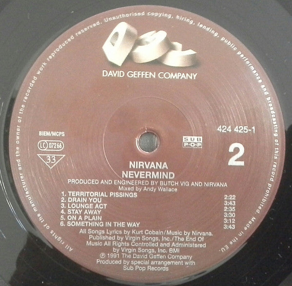 Nirvana : Nevermind (LP, Album, RE, RM, 180)