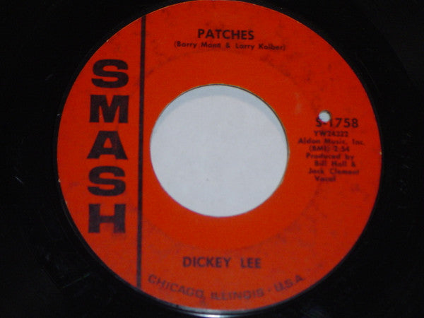 Dickey Lee : Patches / More Or Less (7", Single)