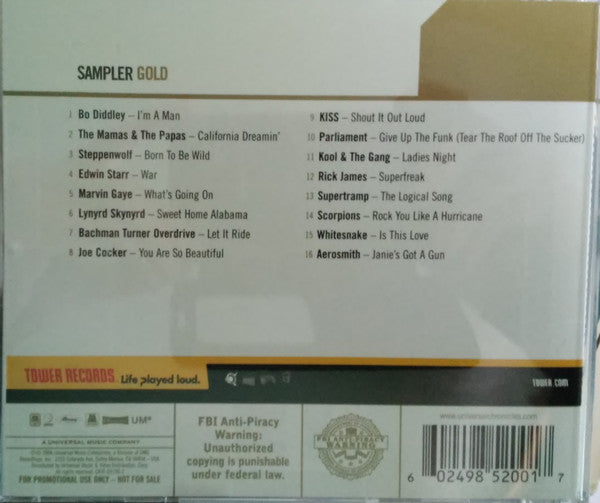 Various : Tower Records Sampler Gold (CD, Comp, Promo)