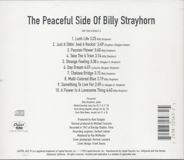 Billy Strayhorn : The Peaceful Side (CD, Album, Mono, RE, RM)