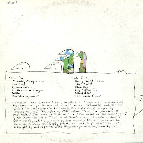 Joni Mitchell : Ladies Of The Canyon (LP, Album, RP, Gat)
