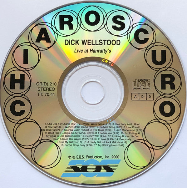 Dick Wellstood : Live At Hanratty's (CD, Album, RE)