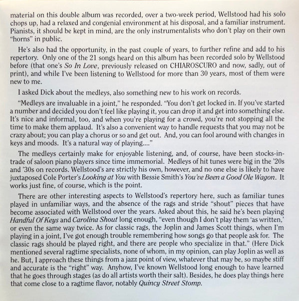 Dick Wellstood : Live At Hanratty's (CD, Album, RE)