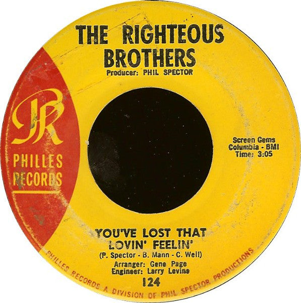 The Righteous Brothers : You've Lost That Lovin' Feelin' (7", Single)