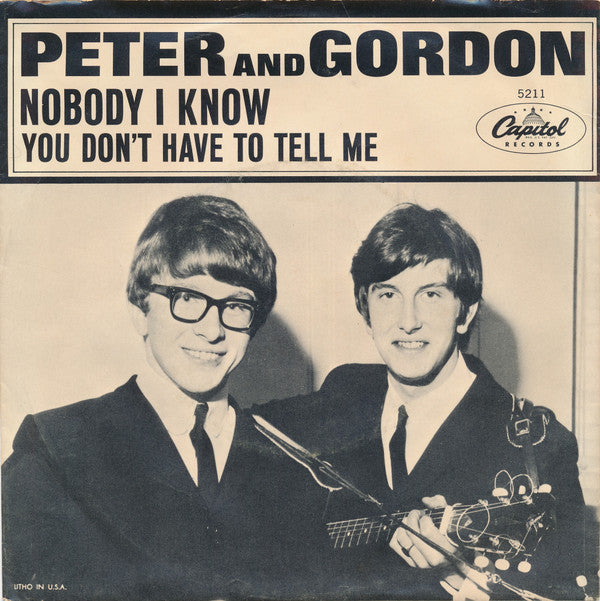 Peter & Gordon : Nobody I Know (7", Single)