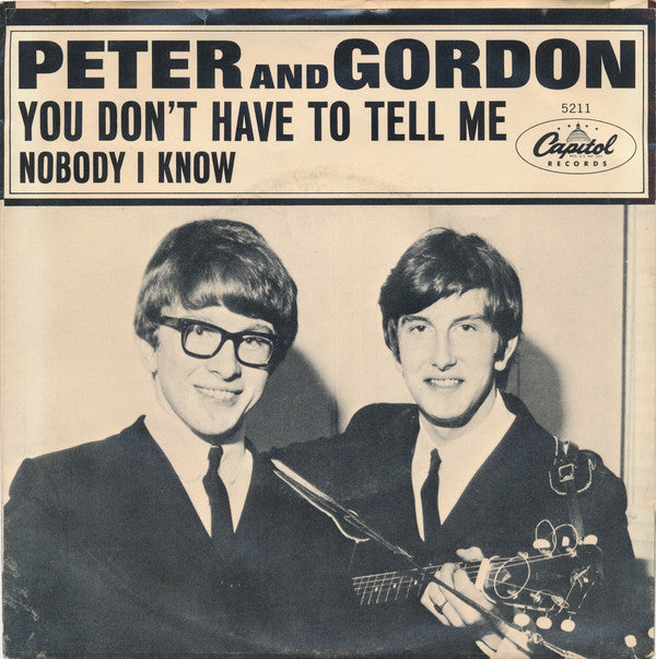 Peter & Gordon : Nobody I Know (7", Single)