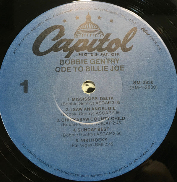 Bobbie Gentry : Ode To Billie Joe (LP, Album, RE)