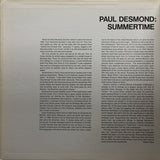 Paul Desmond : Summertime (LP, Album, RP, Mon)