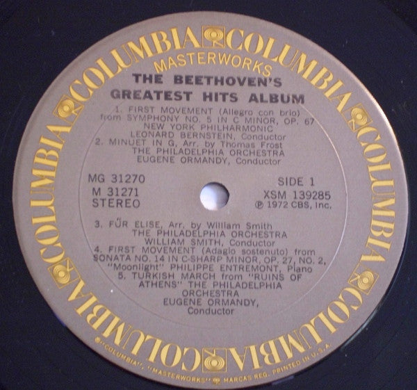 Ludwig Van Beethoven : The Greatest Hits Album (2xLP, Comp)