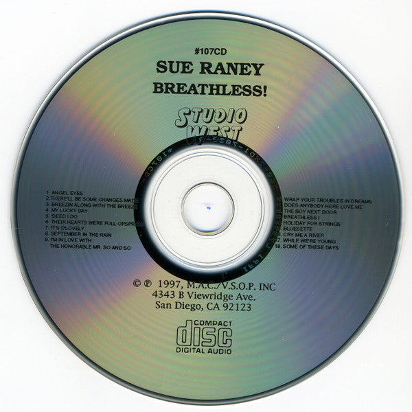 Sue Raney : Breathless! (CD, Comp)