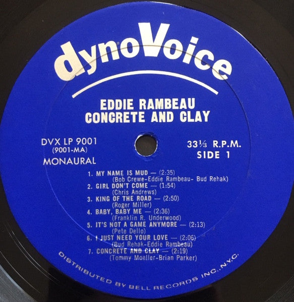 Eddie Rambeau : Sings Concrete And Clay  (LP, Mono)