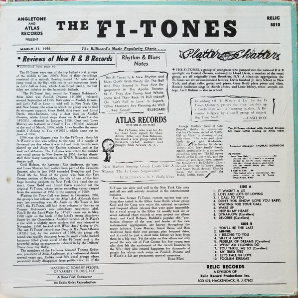 The Fi-Tones* : The Fi-Tones (LP, Comp, Mono, RE)
