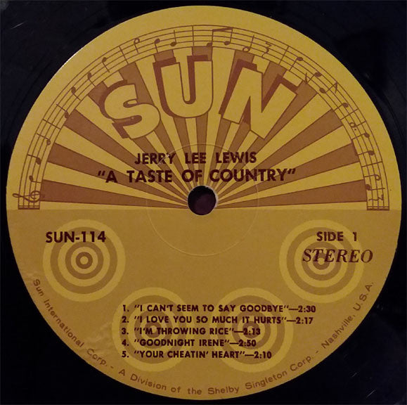 Jerry Lee Lewis : A Taste Of Country (LP, Album)