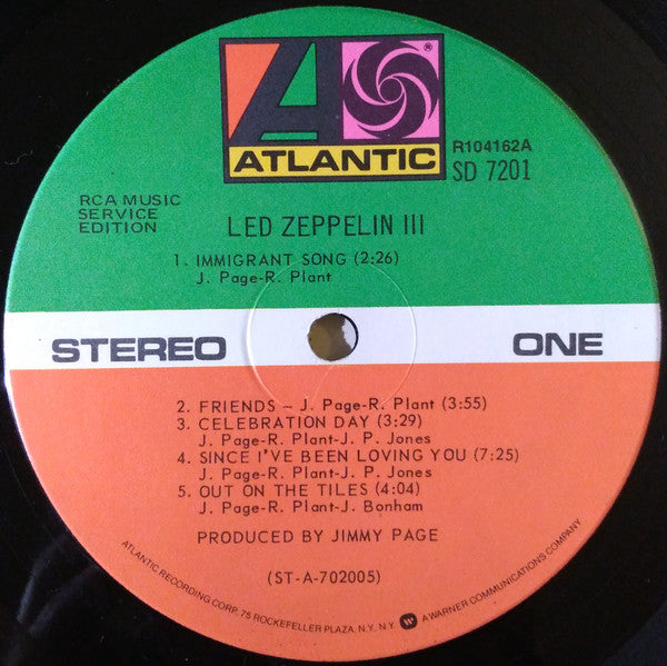 Led Zeppelin : Led Zeppelin III (LP, Album, Club, RE, Ind)