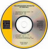 The Thelonious Monk Orchestra : At Town Hall (CD, Album, RE)