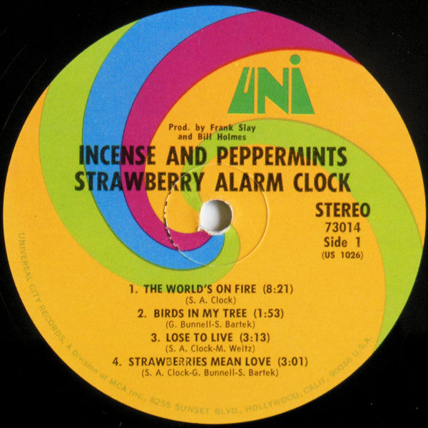 The Strawberry Alarm Clock* : Incense And Peppermints (LP, Album, Pin)