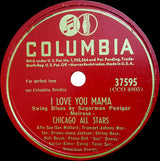 The Chicago All Stars : I Love You Mama / Green Light (Shellac, 10", Kin)