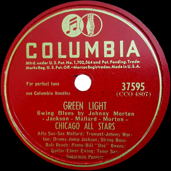 The Chicago All Stars : I Love You Mama / Green Light (Shellac, 10", Kin)