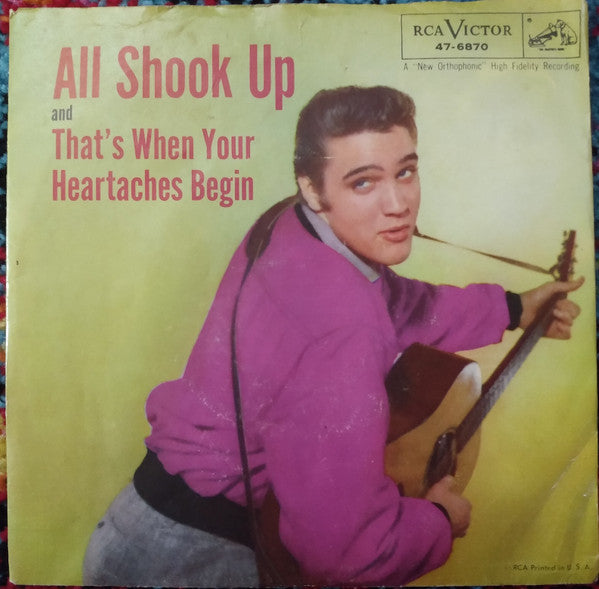 Elvis Presley With The Jordanaires : All Shook Up  (7", Single, RCA)