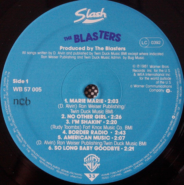 The Blasters : The Blasters (LP, Album)
