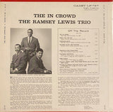 The Ramsey Lewis Trio : The In Crowd (LP, Album, RE, Ter)