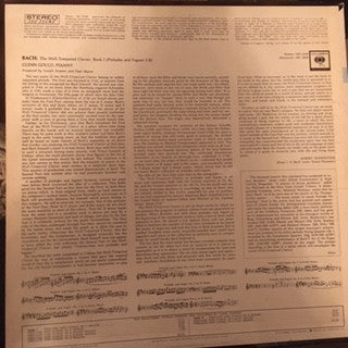 Johann Sebastian Bach / Glenn Gould : The Well-Tempered Clavier, Book I, Preludes And Fugues 1-8 (LP, Album, RE)