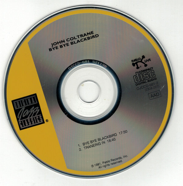 John Coltrane : Bye Bye Blackbird (CD, Album, RE, RM)