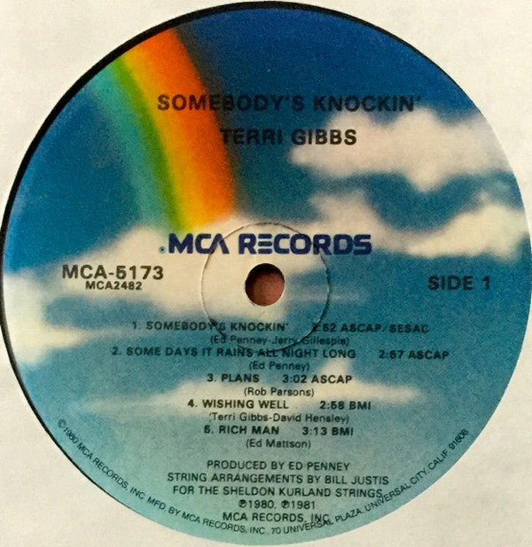 Terri Gibbs : Somebody's Knockin' (LP, Album, Glo)