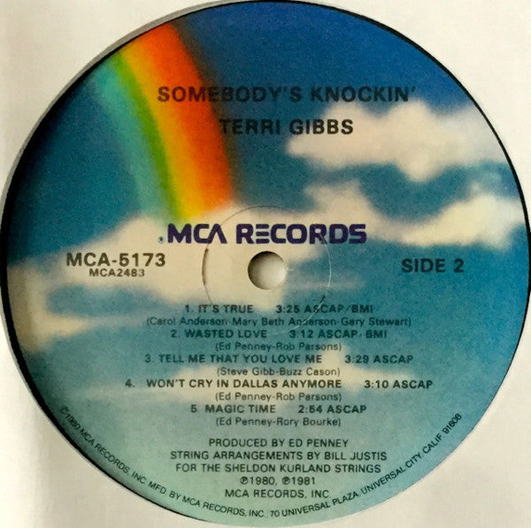 Terri Gibbs : Somebody's Knockin' (LP, Album, Glo)