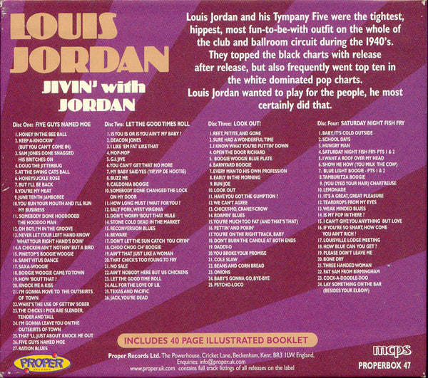 Louis Jordan : Jivin' With Jordan (4xCD, Comp, Box)