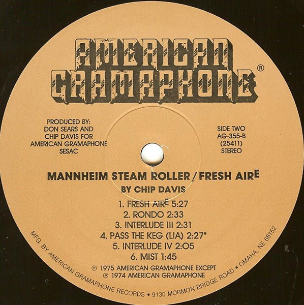 Mannheim Steamroller : Fresh Aire (LP, Album, 913)