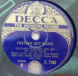 Leonard Feather All Stars : Twelve Bar Stampede / Feather Bed Lament (Shellac, 10")