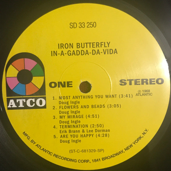 Iron Butterfly : In-A-Gadda-Da-Vida (LP, Album, Ltd, SP,)
