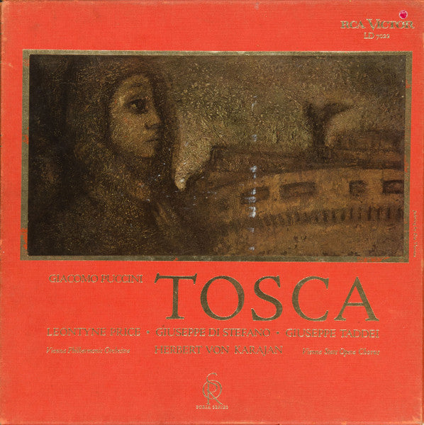 Giacomo Puccini, Leontyne Price, Giuseppe Di Stefano, Giuseppe Taddei, Wiener Philharmoniker, Herbert Von Karajan, Wiener Staatsopernchor : Tosca (2xLP, Mono + Box, Album)