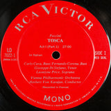 Giacomo Puccini, Leontyne Price, Giuseppe Di Stefano, Giuseppe Taddei, Wiener Philharmoniker, Herbert Von Karajan, Wiener Staatsopernchor : Tosca (2xLP, Mono + Box, Album)