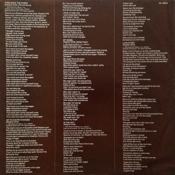 Stephen Stills : Stills (LP, Album)