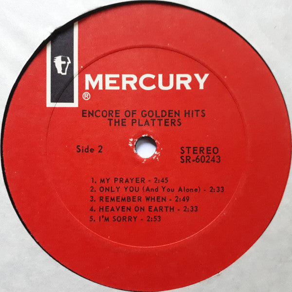 The Platters : Encore Of Golden Hits (LP, Comp)