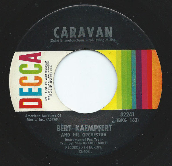 Bert Kaempfert And His Orchestra* : Caravan (7", Pin)