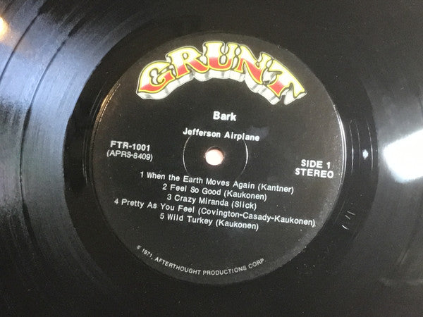 Jefferson Airplane : Bark (LP, Album)